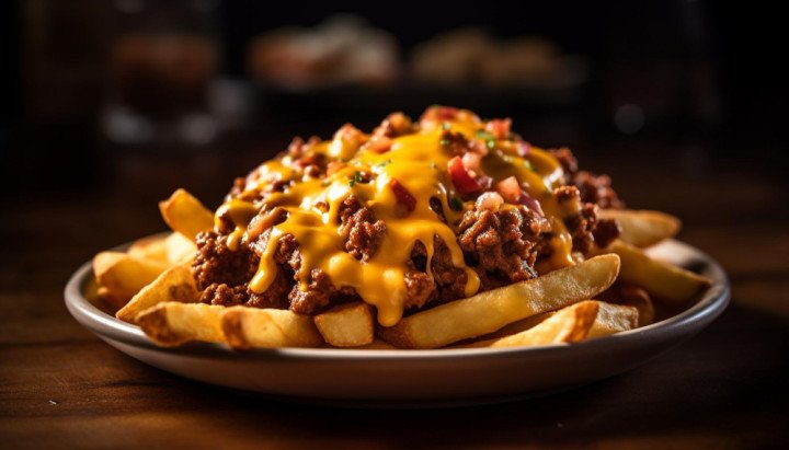 loaded beef fries